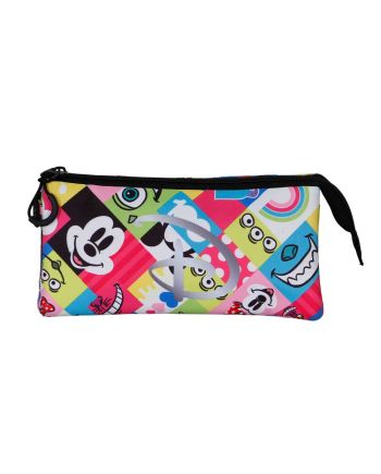 DISNEY 100 Ans - Collage - Trousse Triple '23x11x7cm' - vue principale