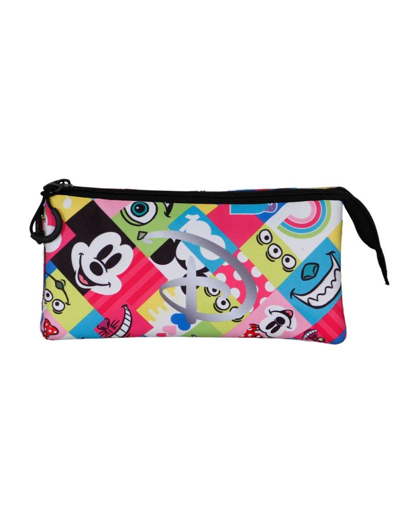 DISNEY 100 Ans - Collage - Trousse Triple '23x11x7cm' - vue principale