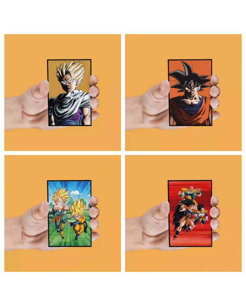 DRAGON BALL Z - Personnages - Set de 4 Magnet Lenticulaire - vue principale