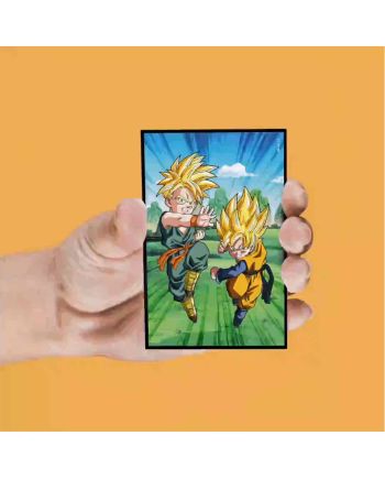 DRAGON BALL Z - Personnages - Set de 4 Magnet Lenticulaire - vue de dos