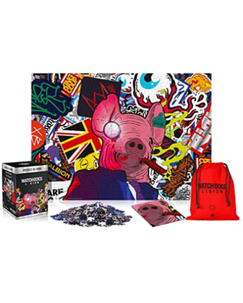 WATCH DOGS LEGION - Masque de Cochon - Puzzle Premium 1000P - vue principale