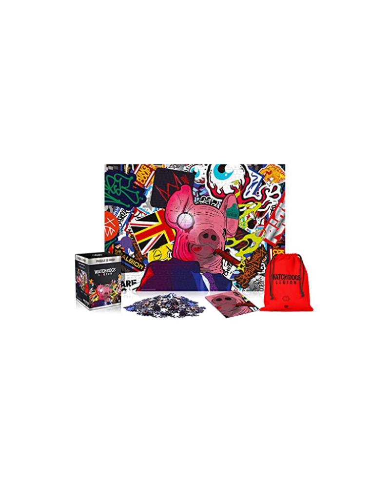 WATCH DOGS LEGION - Masque de Cochon - Puzzle Premium 1000P - vue principale