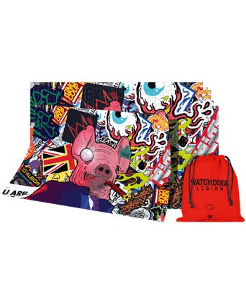 WATCH DOGS LEGION - Masque de Cochon - Puzzle Premium 1000P - vue de face