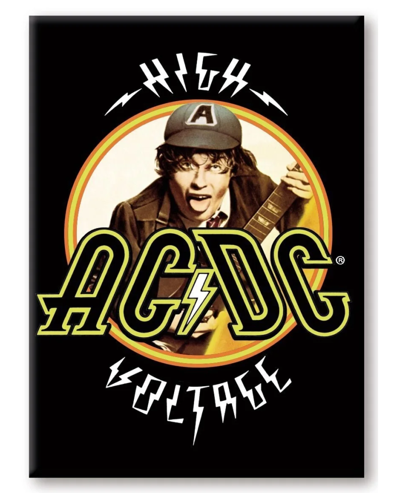 AC/DC - High Voltage - aimant 6.3x8.9cm - vue principale