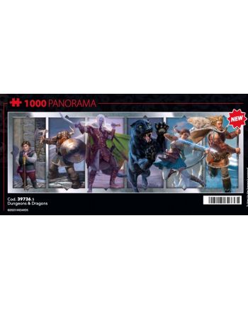 DONJONS ET DRAGONS - Personnages - Puzzle Panorama 1000P - vue principale