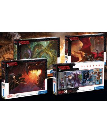 DONJONS ET DRAGONS - Personnages - Puzzle Panorama 1000P - vue de face