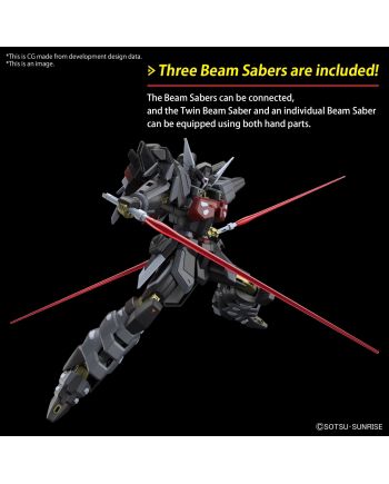 GUNDAM - HG 1/144 Black Knight Squad Shi-ve.A - Model Kit - vue de profil