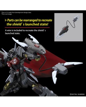 GUNDAM - HG 1/144 Black Knight Squad Shi-ve.A - Model Kit - vue de dos