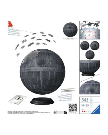 STAR WARS - Puzzle 3D - Etoile de la mort 540p - vue de profil