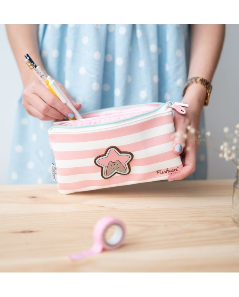 PUSHEEN - Rose Collection - Trousse Triple - vue principale