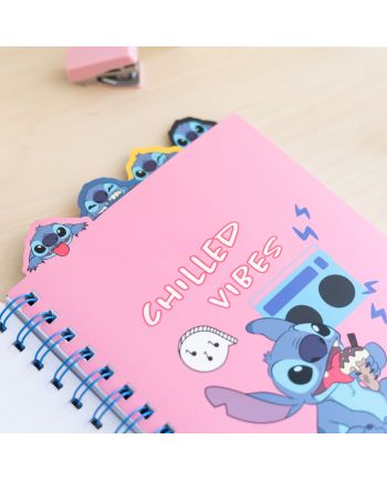 STITCH - Notebook avec Intercalaires - Format A5 - vue de profil