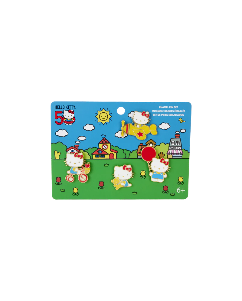 HELLO KITTY - 50ème Anniversaire - Set de 4 Pins - vue principale