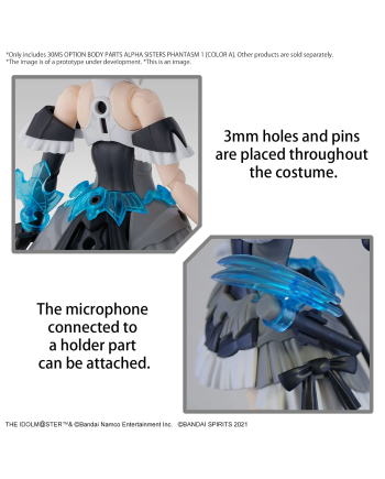 THE IDOLMASTER-30MS Option Body Parts Alpha Sisters ... 1 -Model Kit - vue de dos