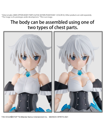 THE IDOLMASTER-30MS Option Body Parts Alpha Sisters ... 1 -Model Kit - vue du packaging