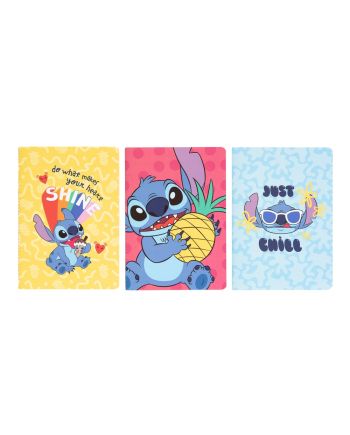 STITCH - Pack de 3 Notebooks - Format A5 - vue principale