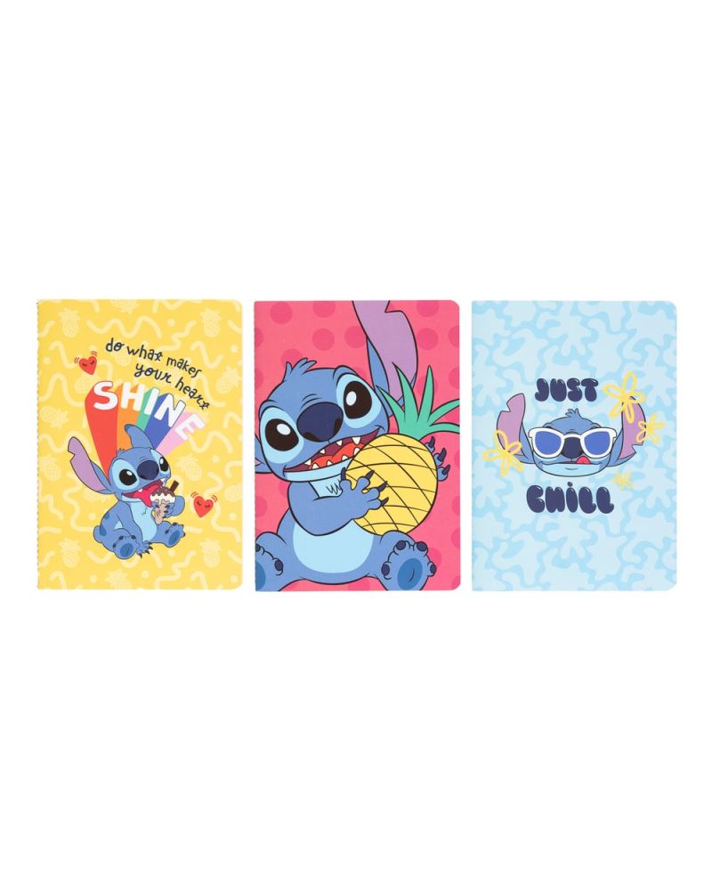 STITCH - Pack de 3 Notebooks - Format A5 - vue principale