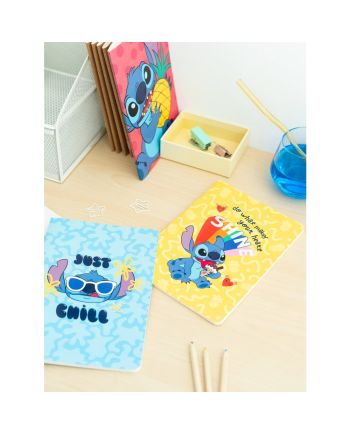 STITCH - Pack de 3 Notebooks - Format A5 - vue de profil