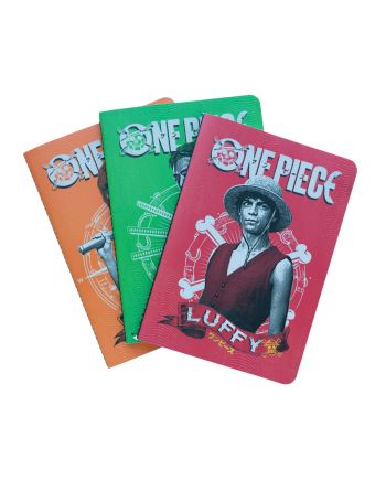 ONE PIECE NETFLIX - Pack de 3 Notebooks - Format A5 - vue principale