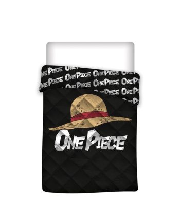 ONE PIECE - Couverture en Quilt 140x200cm - Chapeau de Paille - vue principale