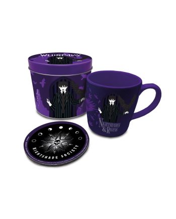 MERCREDI - Nightshades & Ravens - Box métal, mug & sous verre - vue principale