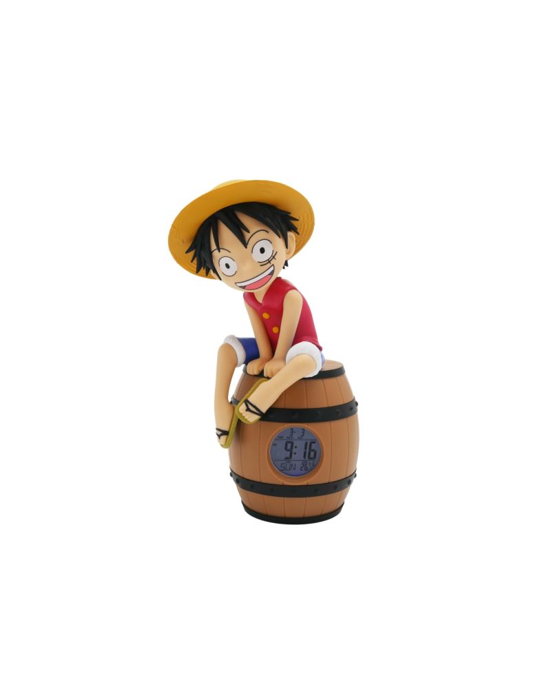 ONE PIECE - Luffy sur Tonneau - Réveil Lumineux LED - 27 cm - vue principale