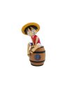 ONE PIECE - Luffy sur Tonneau - Réveil Lumineux LED - 27 cm - vue principale