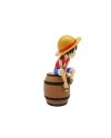 ONE PIECE - Luffy sur Tonneau - Réveil Lumineux LED - 27 cm - vue de face