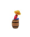 ONE PIECE - Luffy sur Tonneau - Réveil Lumineux LED - 27 cm - vue de profil
