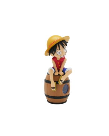 ONE PIECE - Luffy sur Tonneau - Réveil Lumineux LED - 27 cm - vue de dos