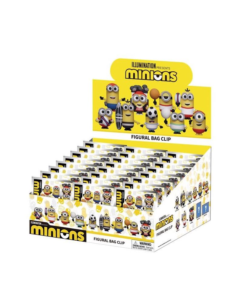MINIONS SPORTS - Series 1 - 3D Foam Bag Clip (Display 24 Pcs) - vue principale