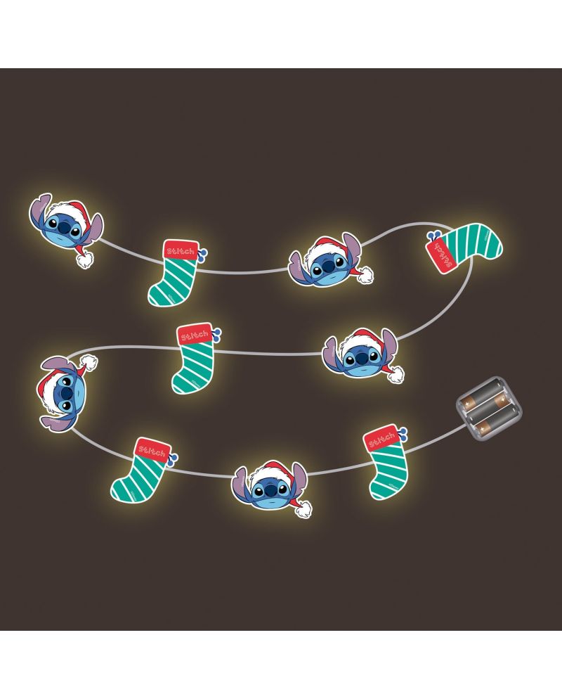 STITCH - Guirlande Lumineuse Noël - 10 LED - 1,65m - vue principale
