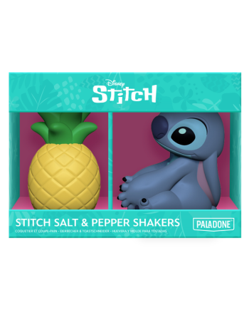 STITCH - Stitch et Ananas - Set Salière et Poivrière - vue de face