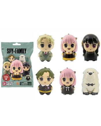 SPY X FAMILY - Squish Hero - Assortiment 12 Figurines 7.6cm - vue de face