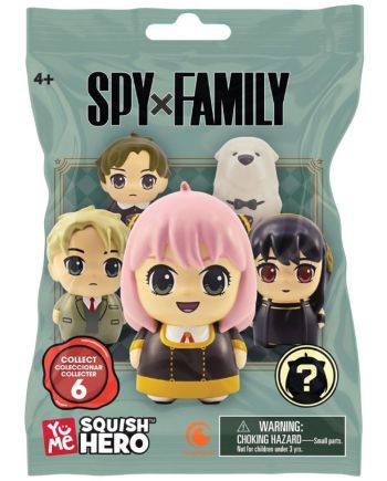 SPY X FAMILY - Squish Hero - Assortiment 12 Figurines 7.6cm - vue du packaging