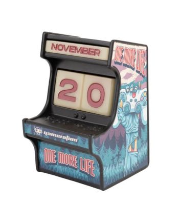 GAMERATION - Arcade - Calendrier Perpétuel 3D en Résine (Glow) - vue principale