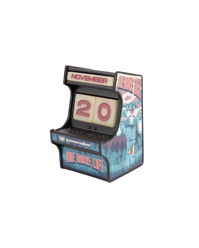GAMERATION - Arcade - Calendrier Perpétuel 3D en Résine (Glow) - vue principale