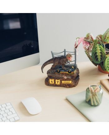 JURASSIC PARK - Calendrier Perpétuel 3D en Résine - vue du packaging