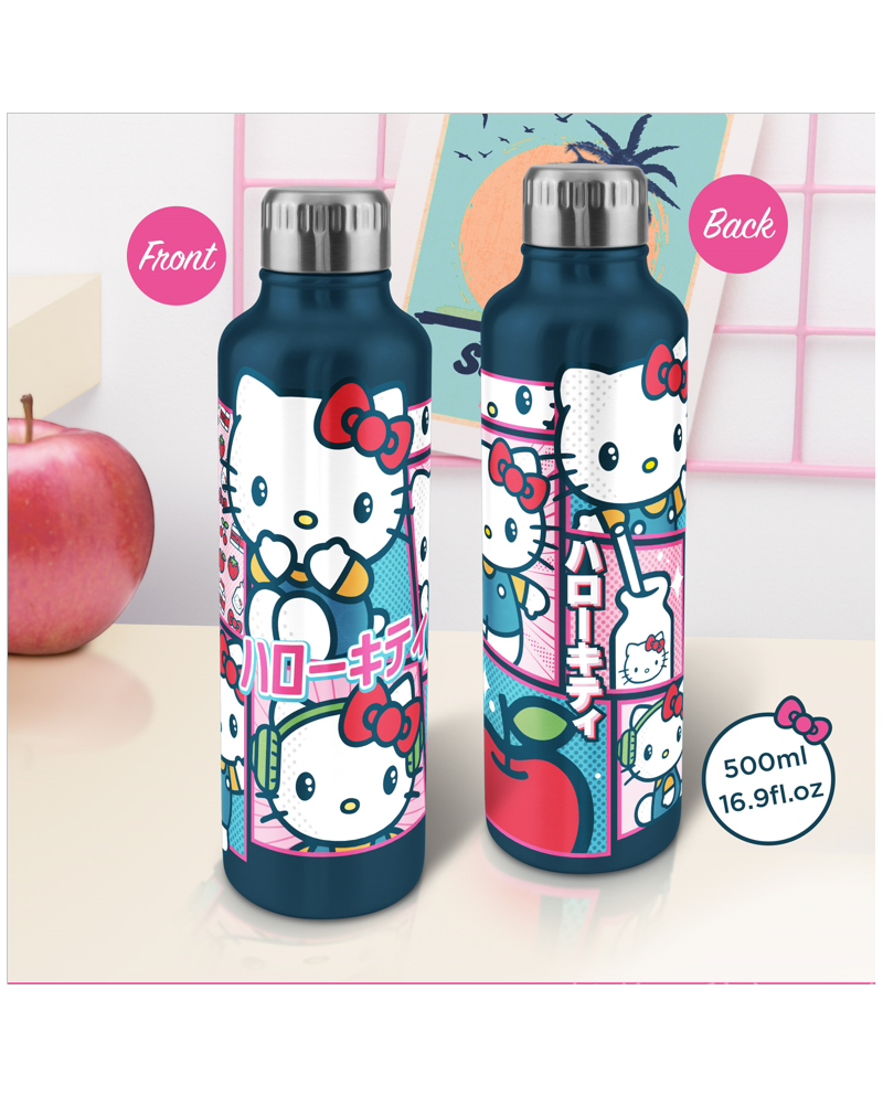 HELLO KITTY - Bouteille d'eau en Métal 500ml - vue principale