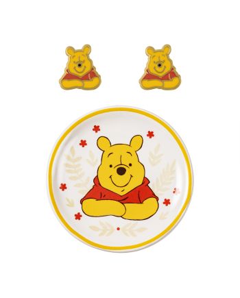 WINNIE L'OURSON - Gift Box - Boucles d'Oreilles + Plateau à Bijoux - vue de face