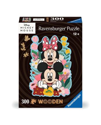 DISNEY - Mickey & Minnie - Puzzle forme en bois 300P - vue principale