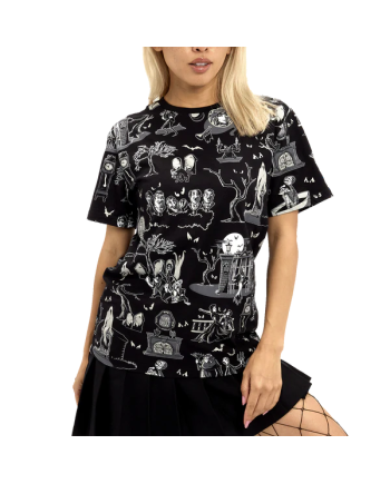 DISNEY - Haunted Mansion - T-Shirt Unisex Loungefly (S) - vue principale