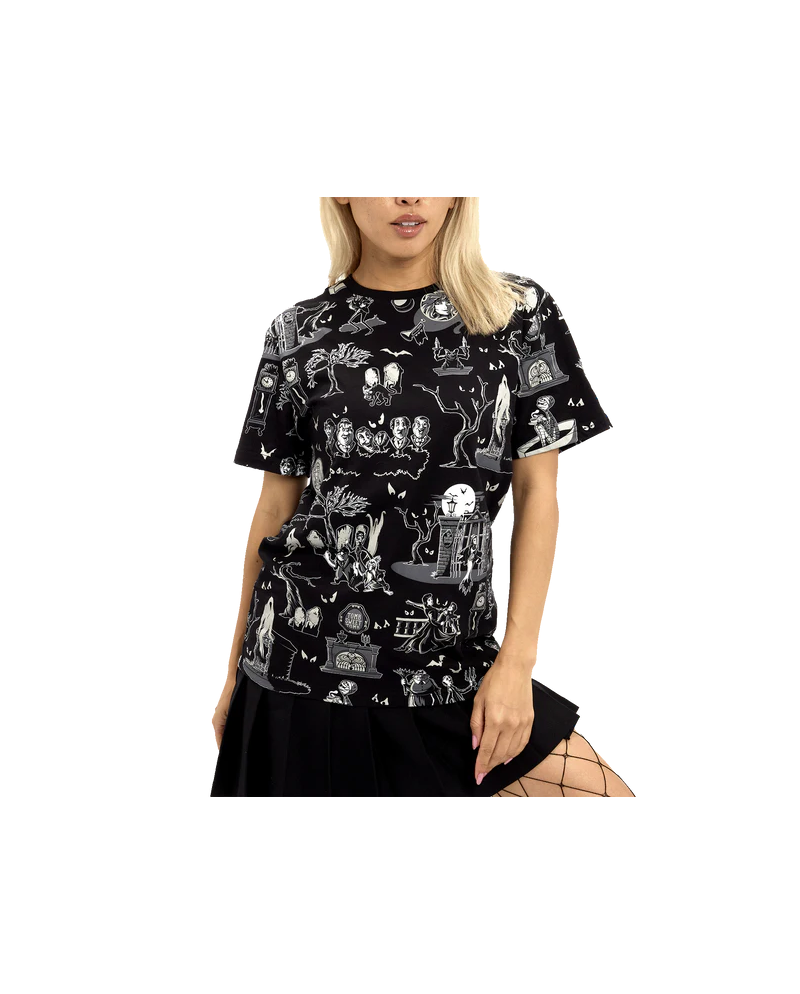 DISNEY - Haunted Mansion - T-Shirt Unisex Loungefly (L) - vue principale
