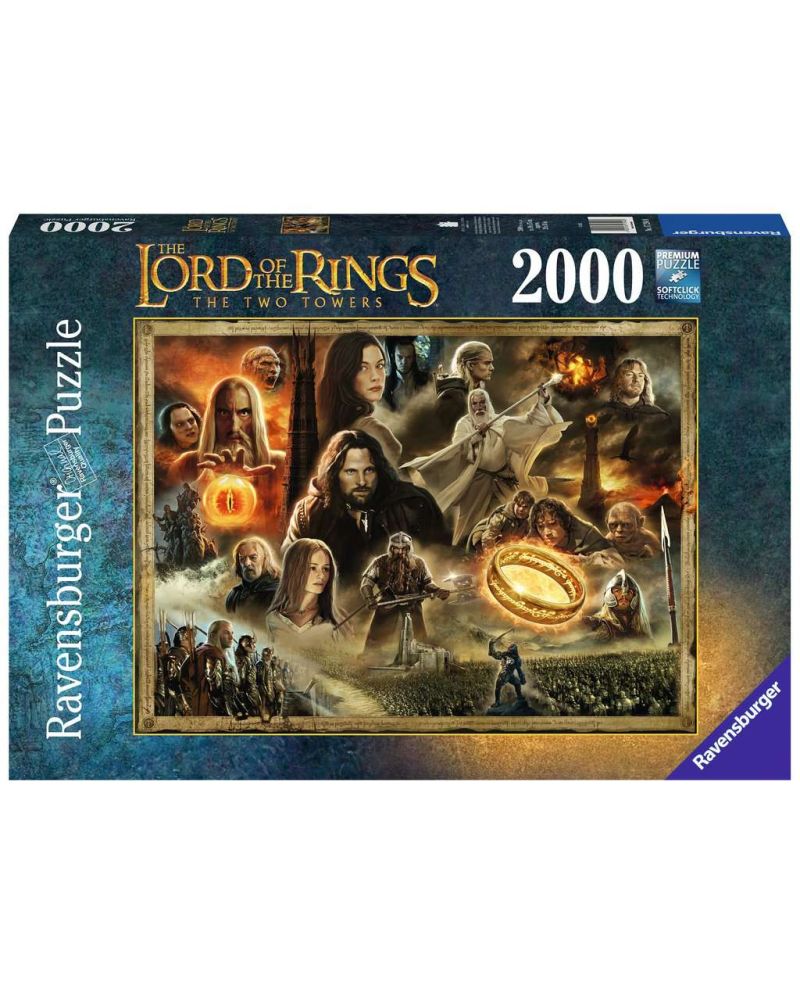 LE SEIGNEUR DES ANNEAUX - Puzzle 2000P - Les deux Tours - vue principale