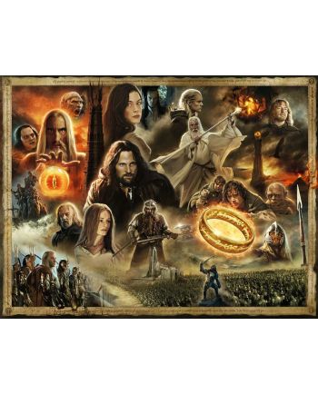 LE SEIGNEUR DES ANNEAUX - Puzzle 2000P - Les deux Tours - vue de face