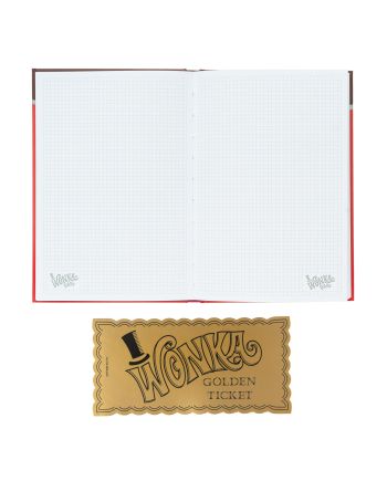 WILLY WONKA - Notebook + Marque-Page - Format A5 - vue de profil