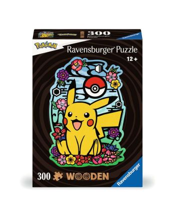 POKEMON - Pikachu - Puzzle forme en bois 300P - vue principale
