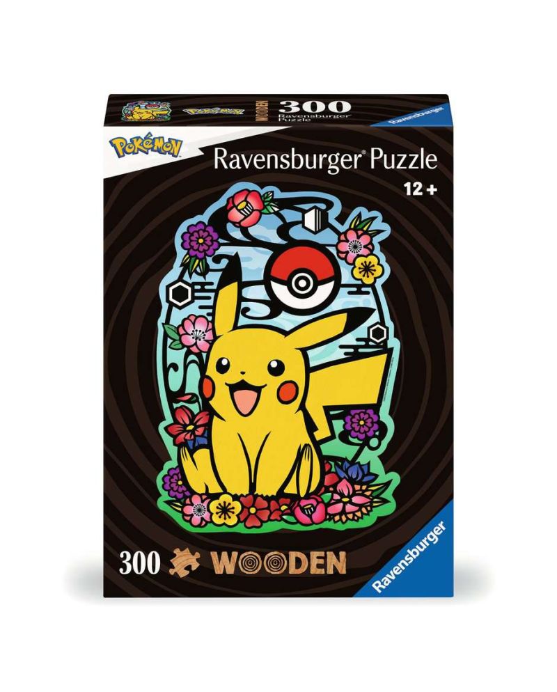 POKEMON - Pikachu - Puzzle forme en bois 300P - vue principale