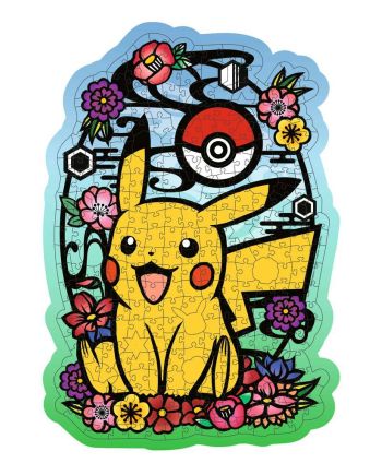 POKEMON - Pikachu - Puzzle forme en bois 300P - vue de face