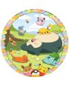 POKEMON - Puzzle Rond 500p - Pokemon en fleurs - vue de face