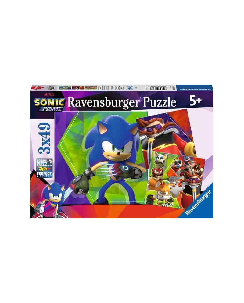 SONIC PRIME - Les aventures de Sonic - 3 Puzzle 49P - vue principale